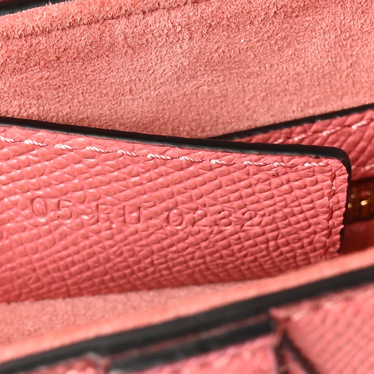 Grained Calfskin Saddle Bag Pink