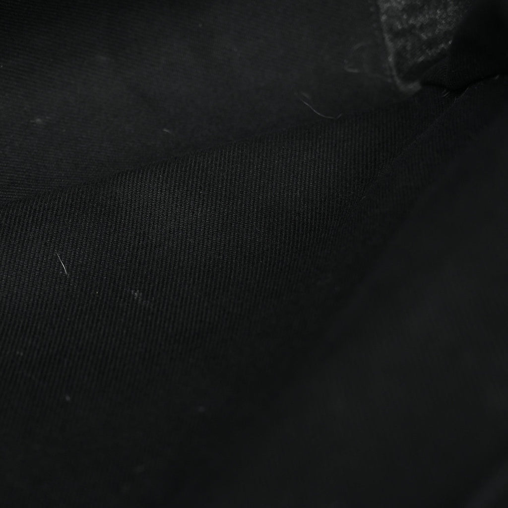 Linen Calfskin Rive Gauche Tote Black
