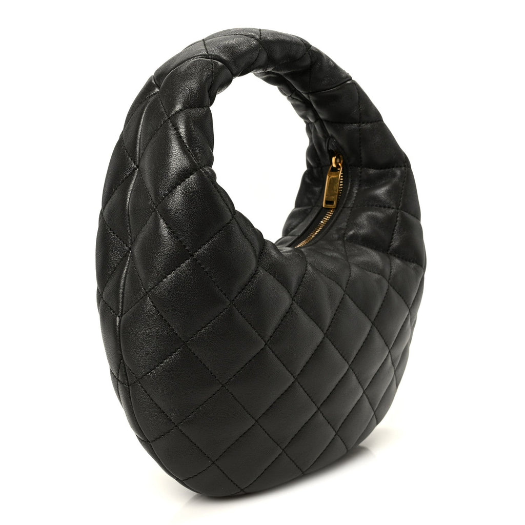 Lambskin Quilted Icarino Bag Urban Grey