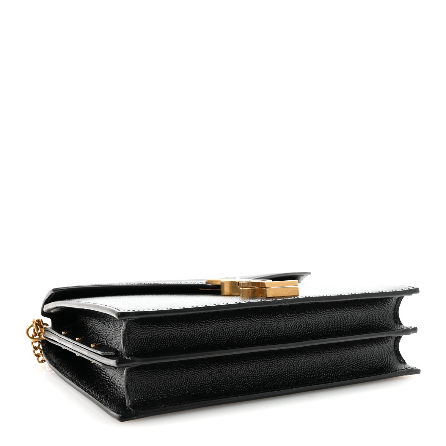 Grain De Poudre Monogram Cassandra Clasp Bag Black