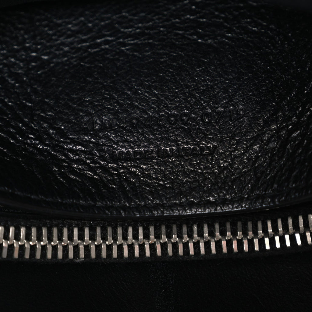 Calfskin Y Quilted Monogram Small Loulou Chain Satchel Black