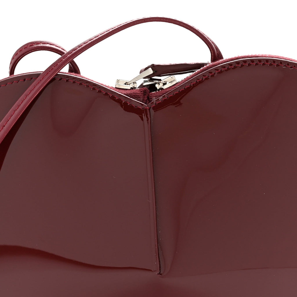 Patent Calfskin Le Coeur Bag Garnet Red