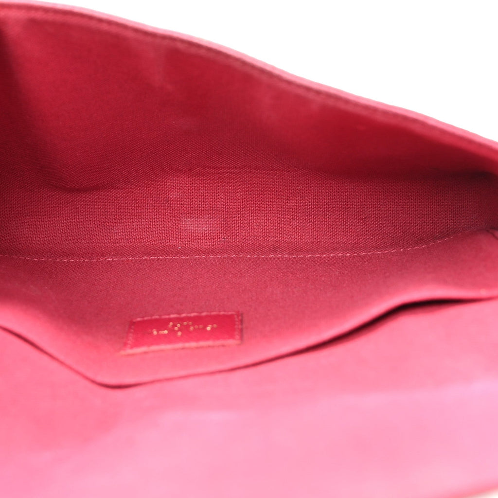 Monogram Pochette Felicie Chain Wallet Fuchsia