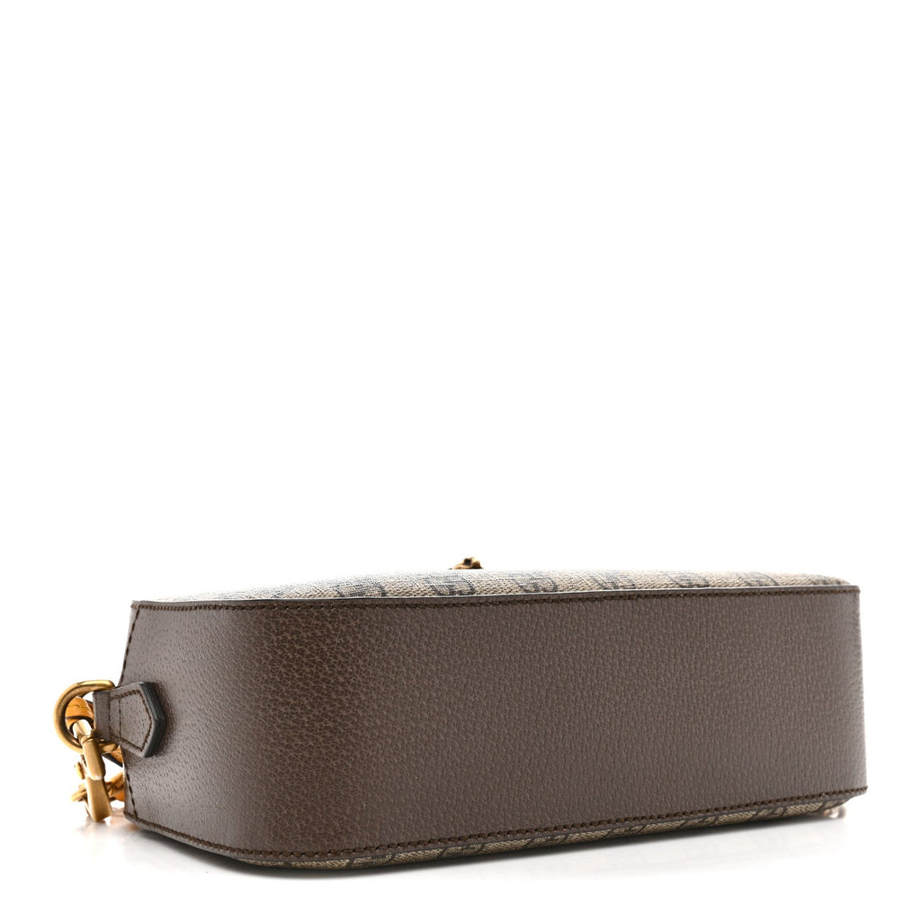 GG Supreme Monogram Web Neo Vintage Shoulder Bag Beige New Acero Crop