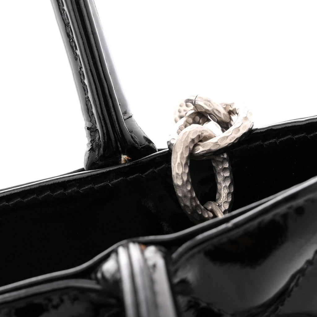 Patent Medallion Tote Black