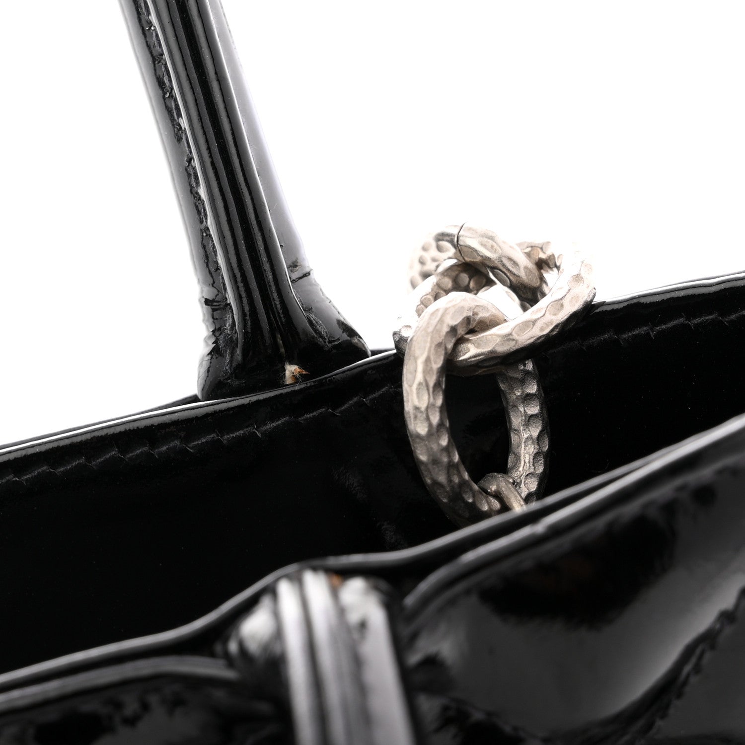 Patent Medallion Tote Black