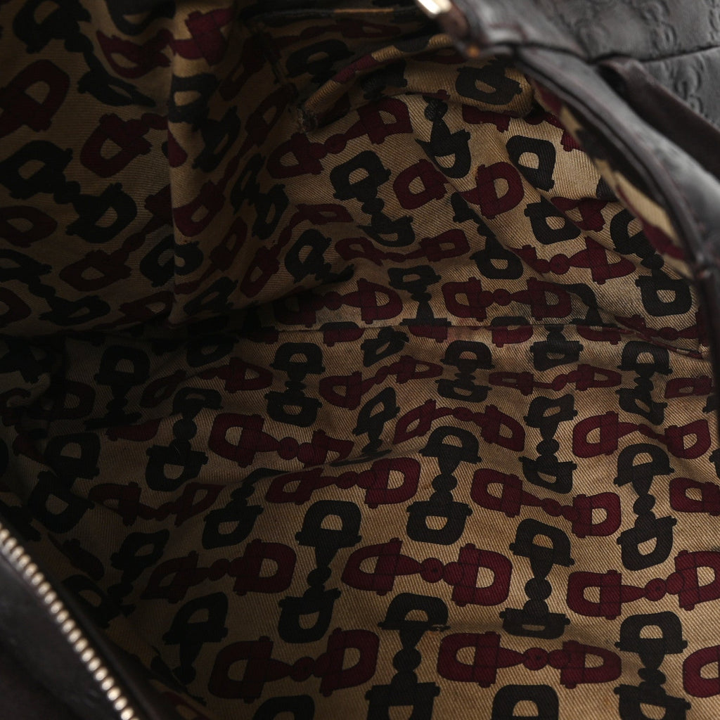 Guccissima Medium Hysteria Tote Brown