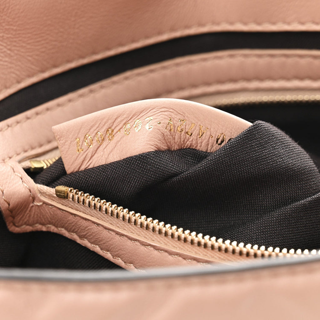 Nappa FF 1974 Embossed Baguette Rosa Bourbon