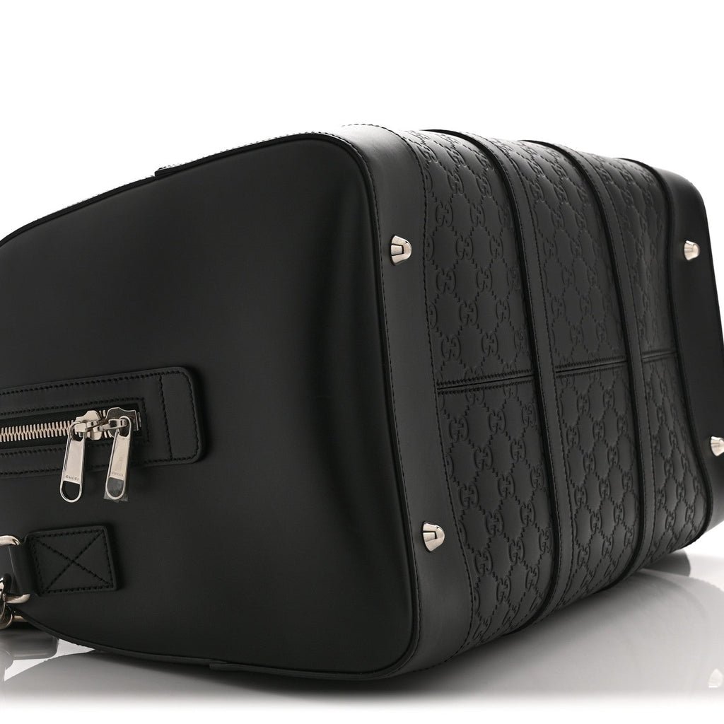 Guccissima Signature Medium Duffle Black