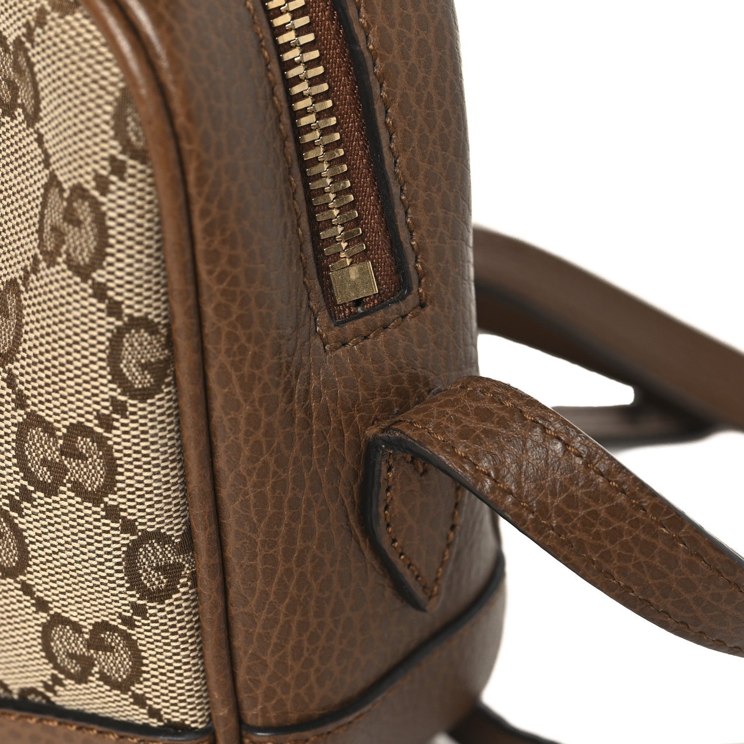 Monogram Mini Bree Messenger Bag Beige Tabacco
