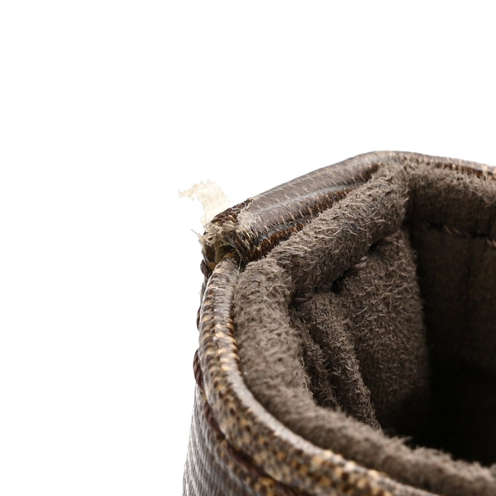 Glazed Fabric Vitello Grace F is Fendi FF 1974 Stamp Patch Grande Mon Tresor Bucket Bag Mogano Panna Iris