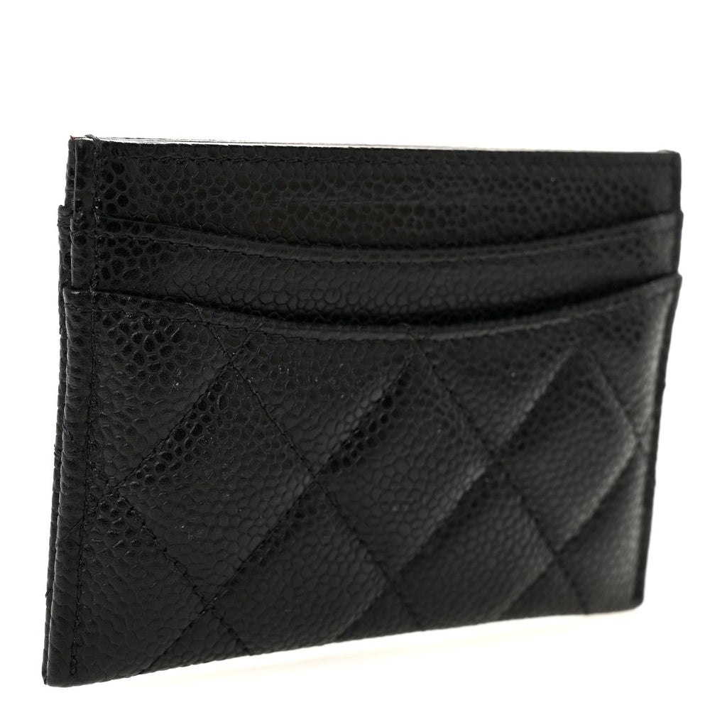 Caviar Quilted  Holder Black