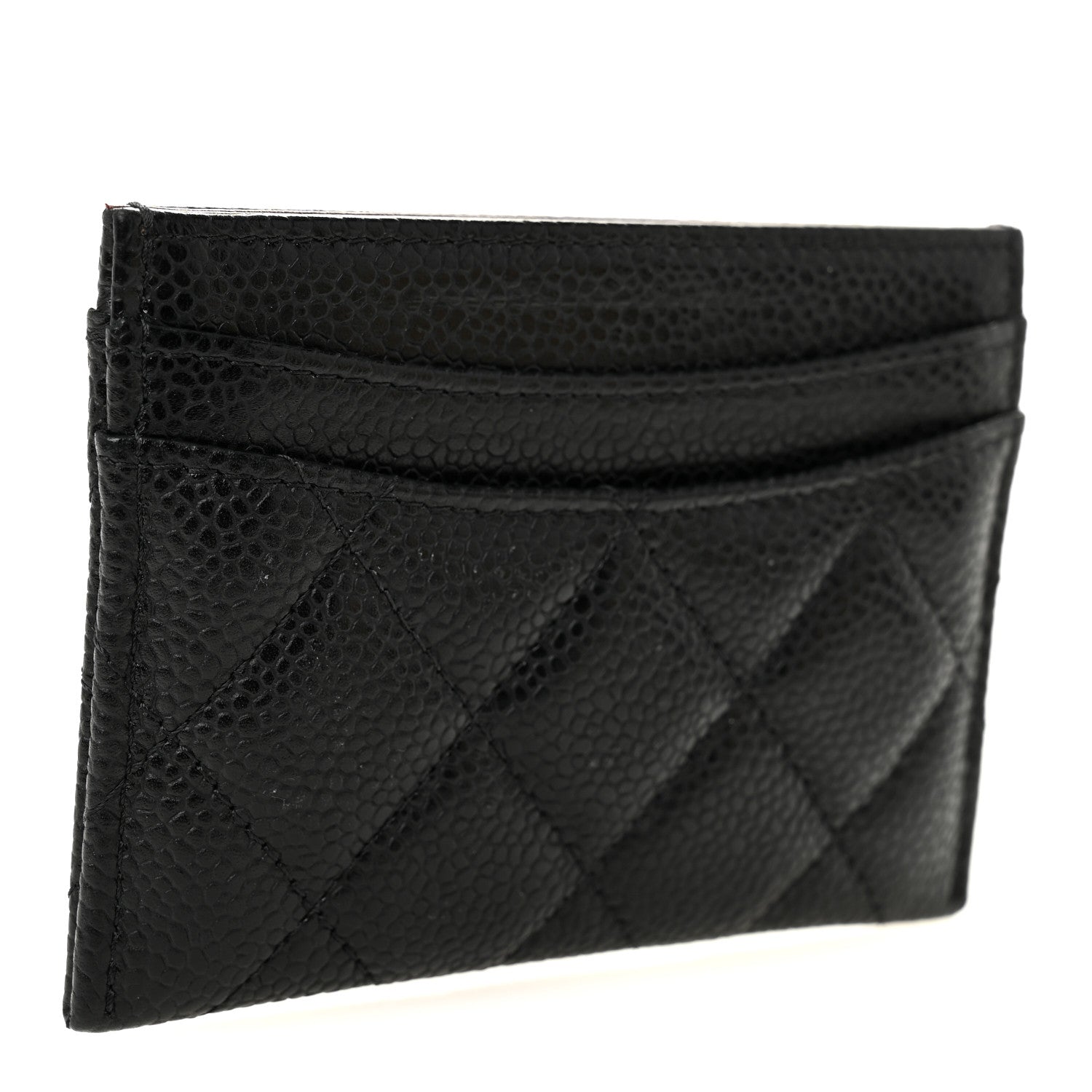Caviar Quilted  Holder Black