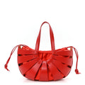 French Calfskin Shell Bag Chili Tomato