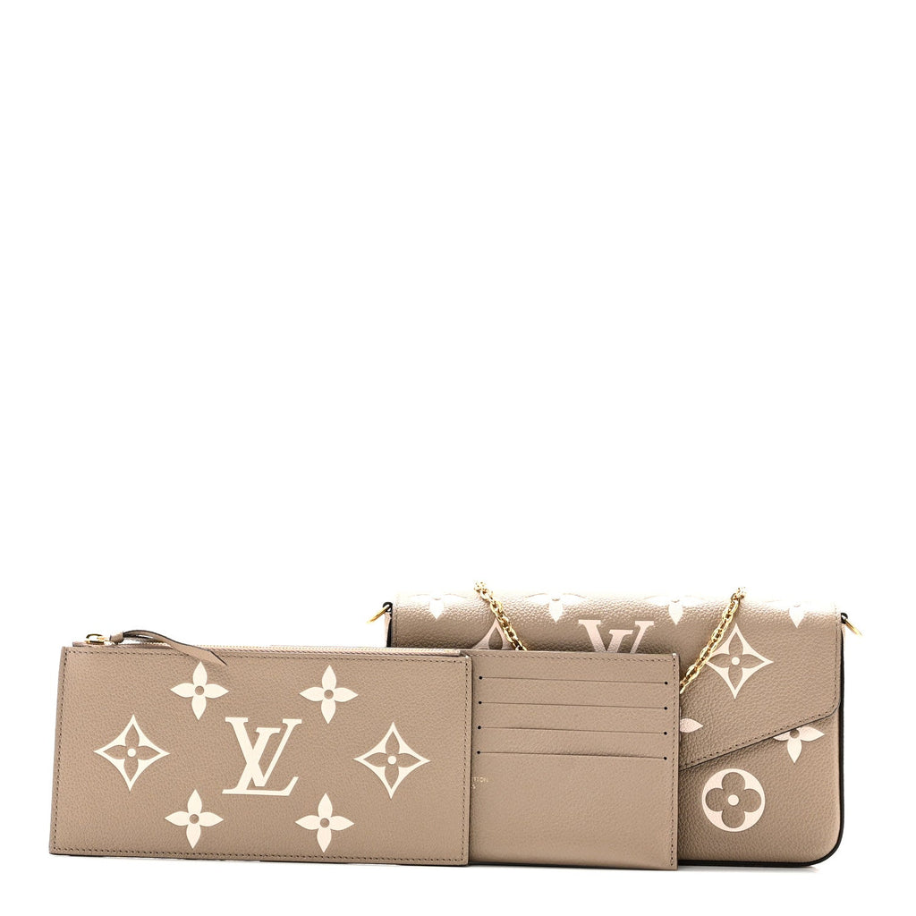 Empreinte Monogram Giant Felicie Pochette Tourterelle Creme