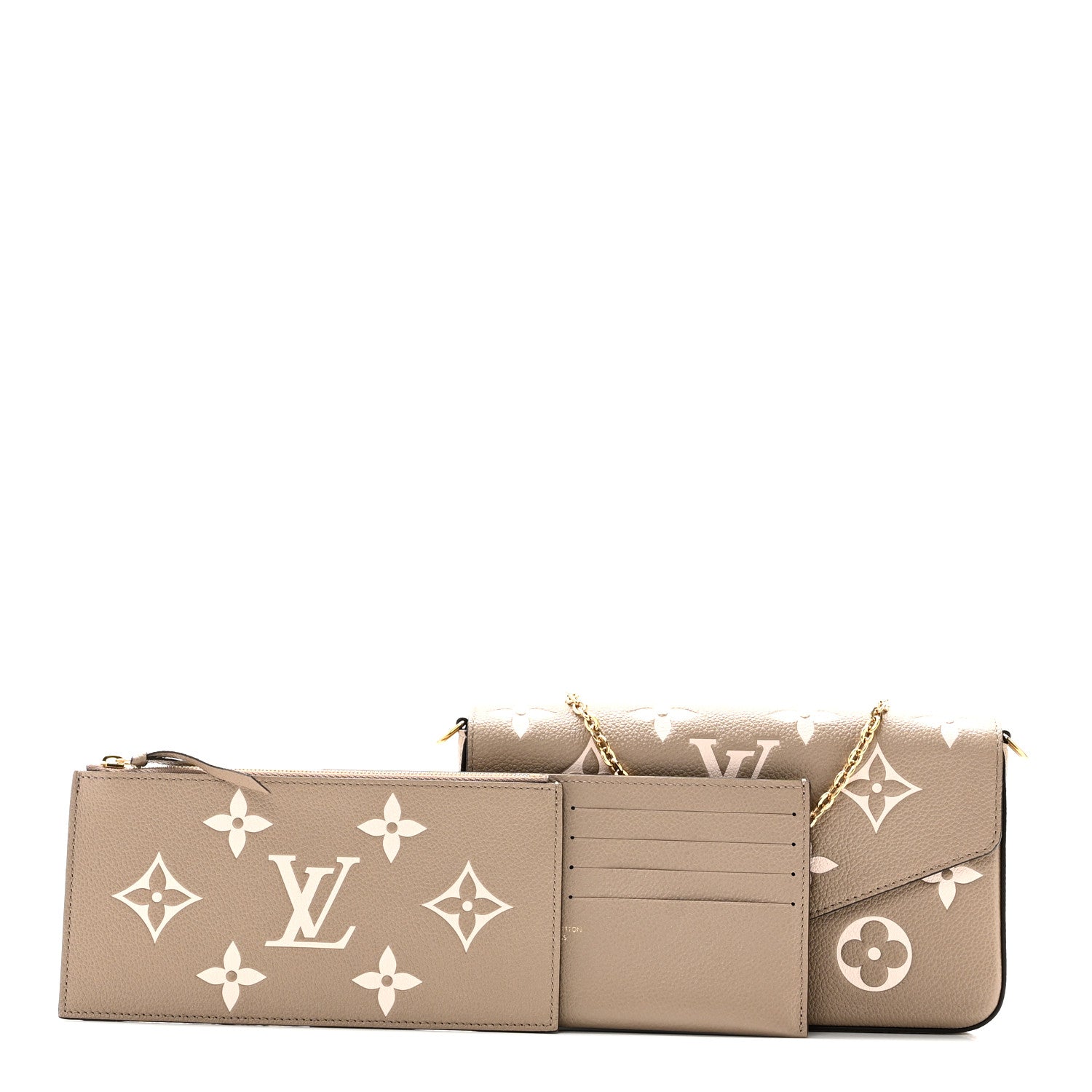 Empreinte Monogram Giant Felicie Pochette Tourterelle Creme
