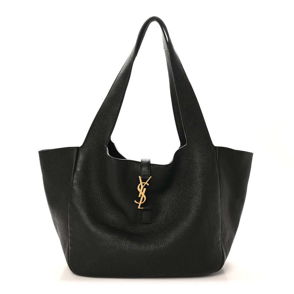Grained Deerskin Bea Tote Black