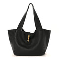 Grained Deerskin Bea Tote Black