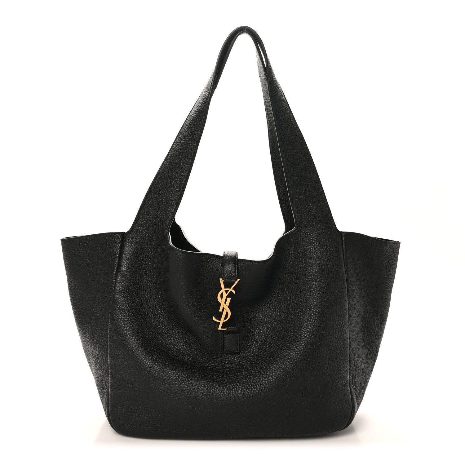 Grained Deerskin Bea Tote Black