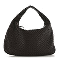 Nappa Intrecciato Medium Veneta Hobo Ebano