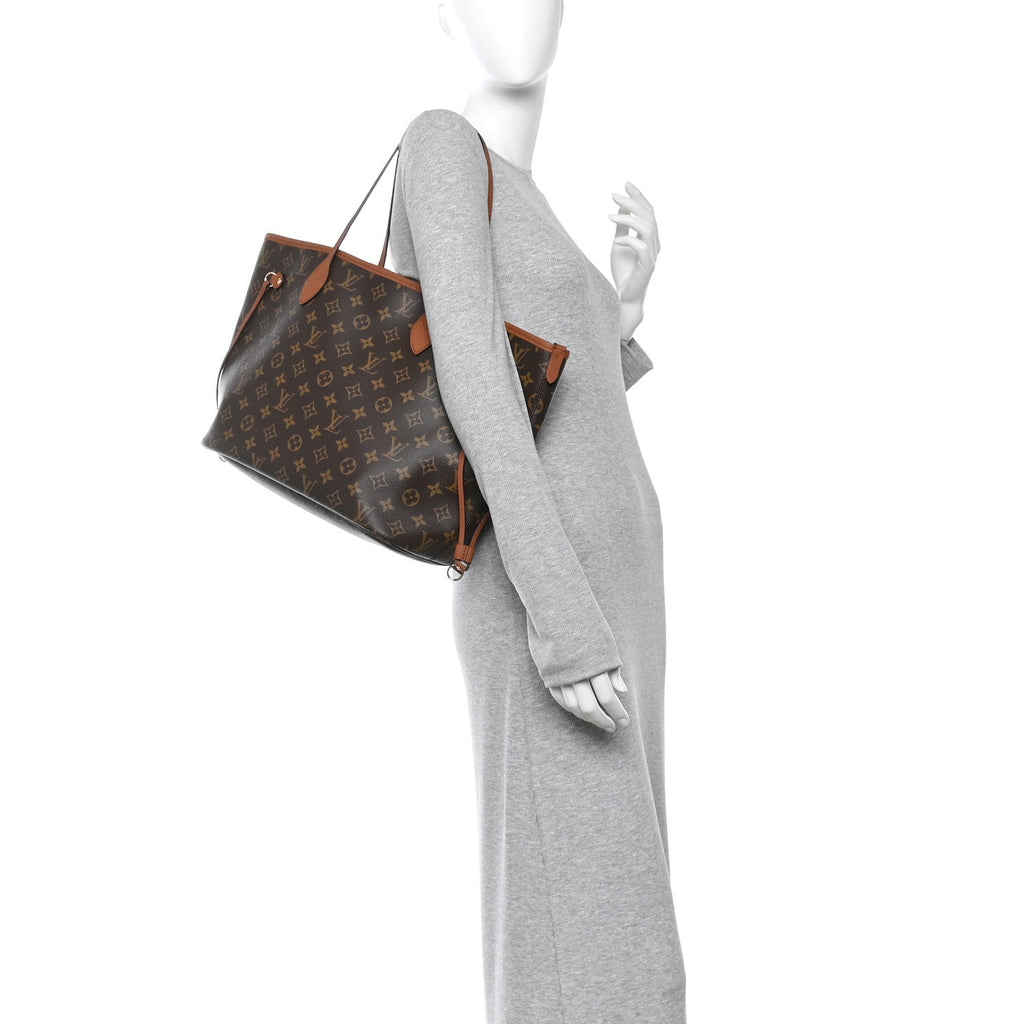 Monogram Calfskin Neo Neverfull Inside Out MM Tan