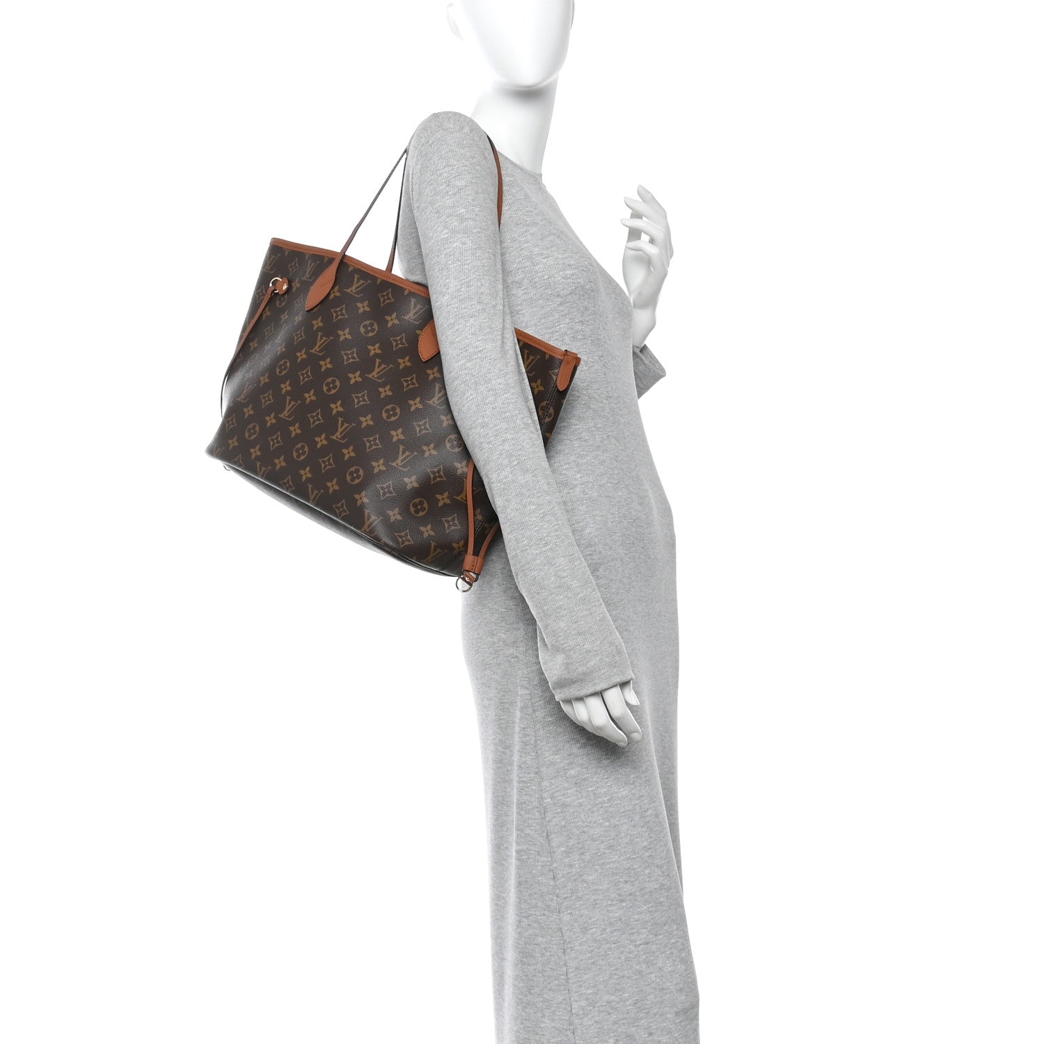 Monogram Calfskin Neo Neverfull Inside Out MM Tan