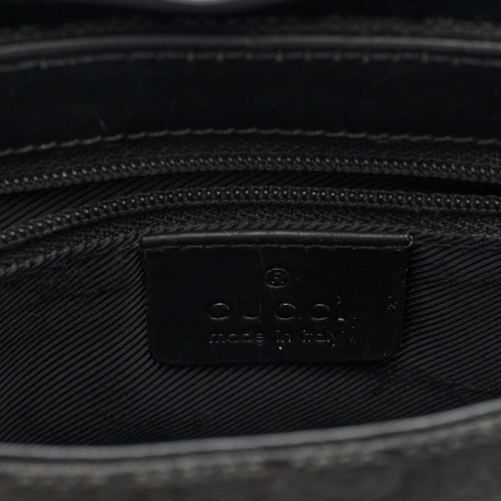 GG Monogram Web Flight Belt Bag Black