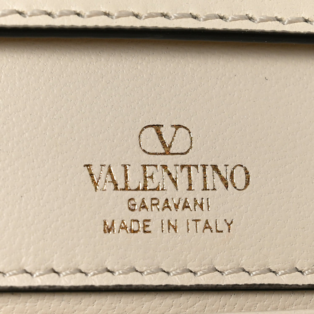 Calfskin Vlogo Crossbody Pouch White