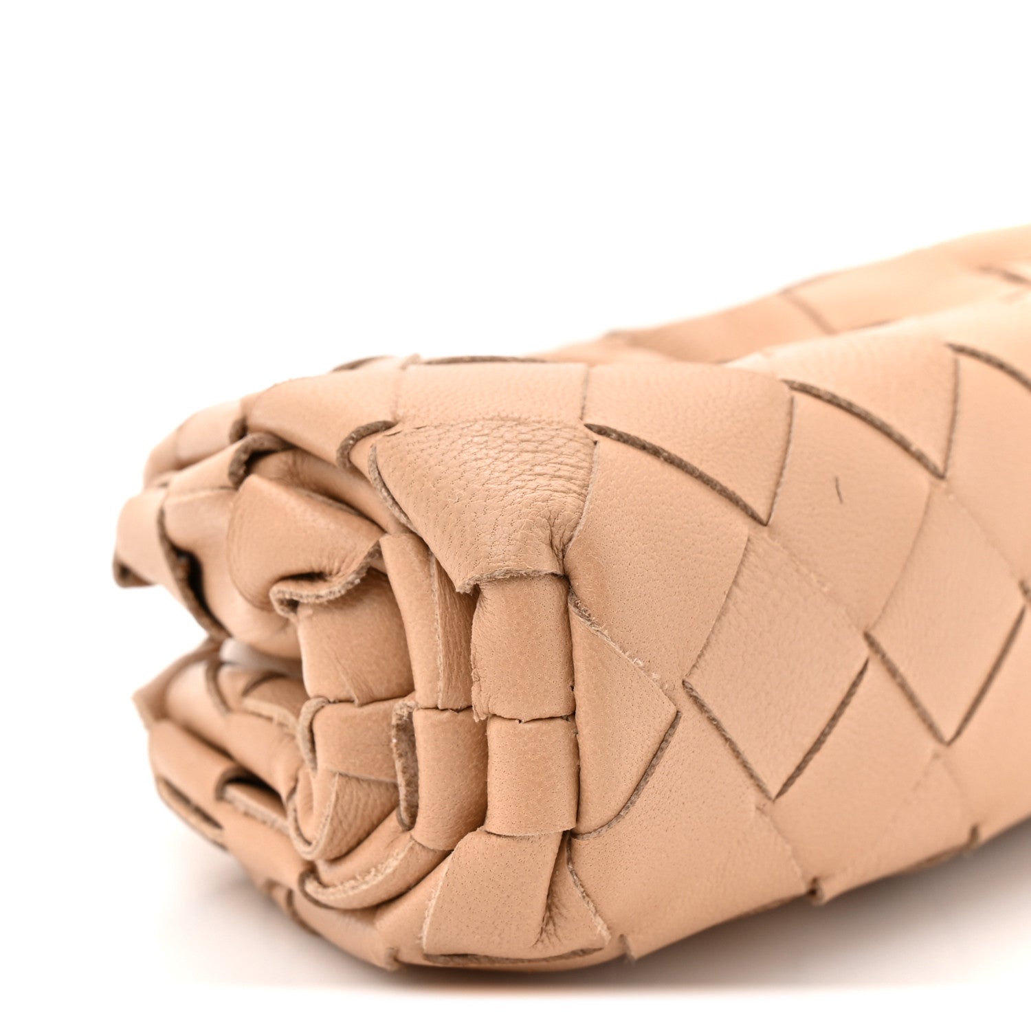 Nappa Intrecciato Coin Purse Almond
