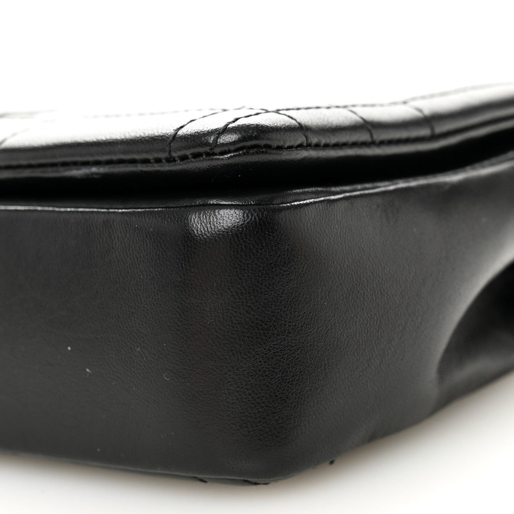 Lambskin Quilted Small Lola Bag Black