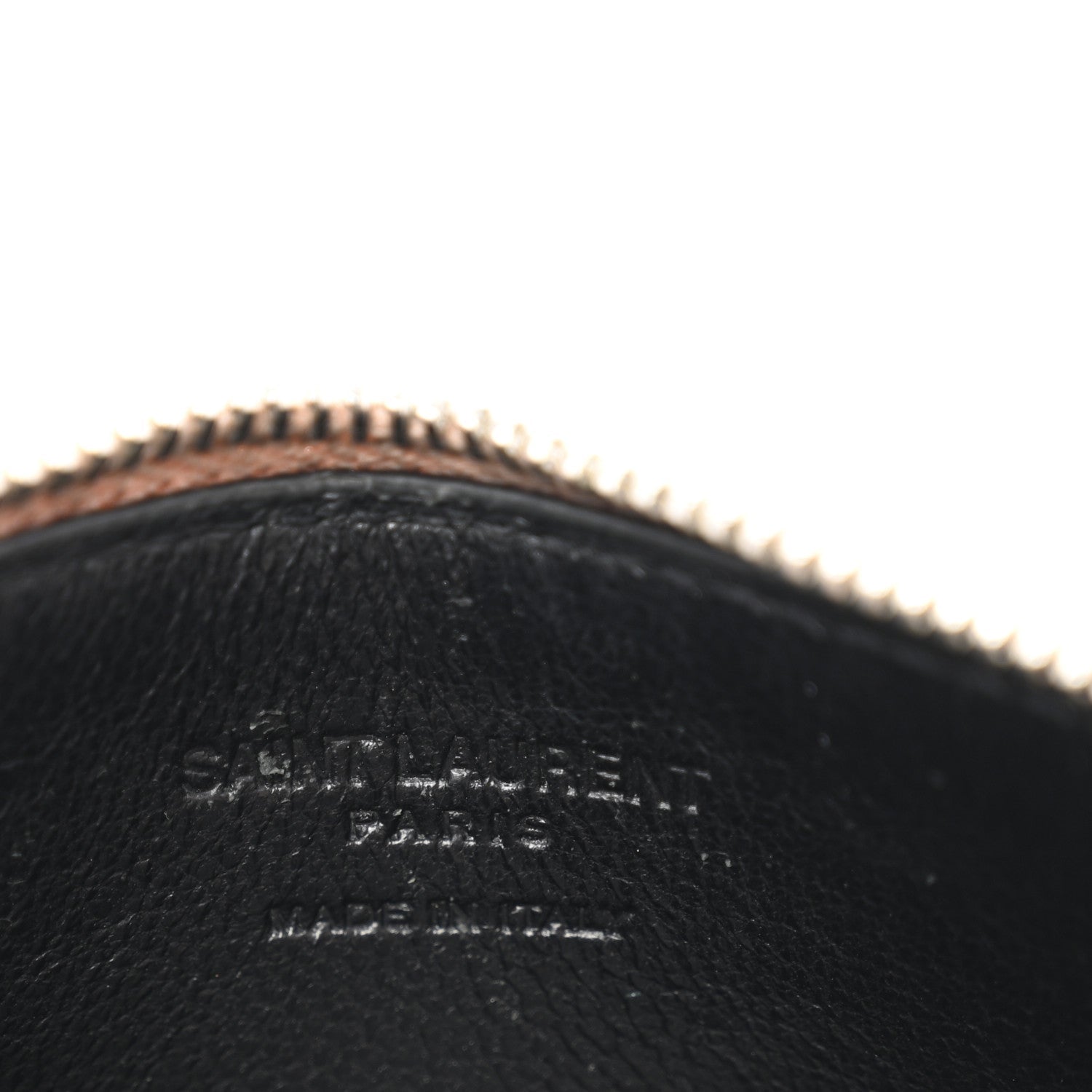 Grained Calfskin 5 Fragments Zip Pouch  Holder Rose Antic