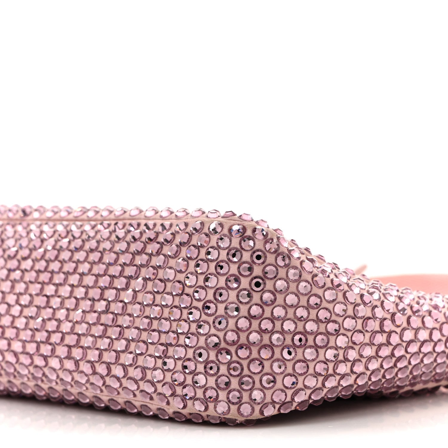 Satin Crystal Mini Re-Edition 2000 Bag Alabastro