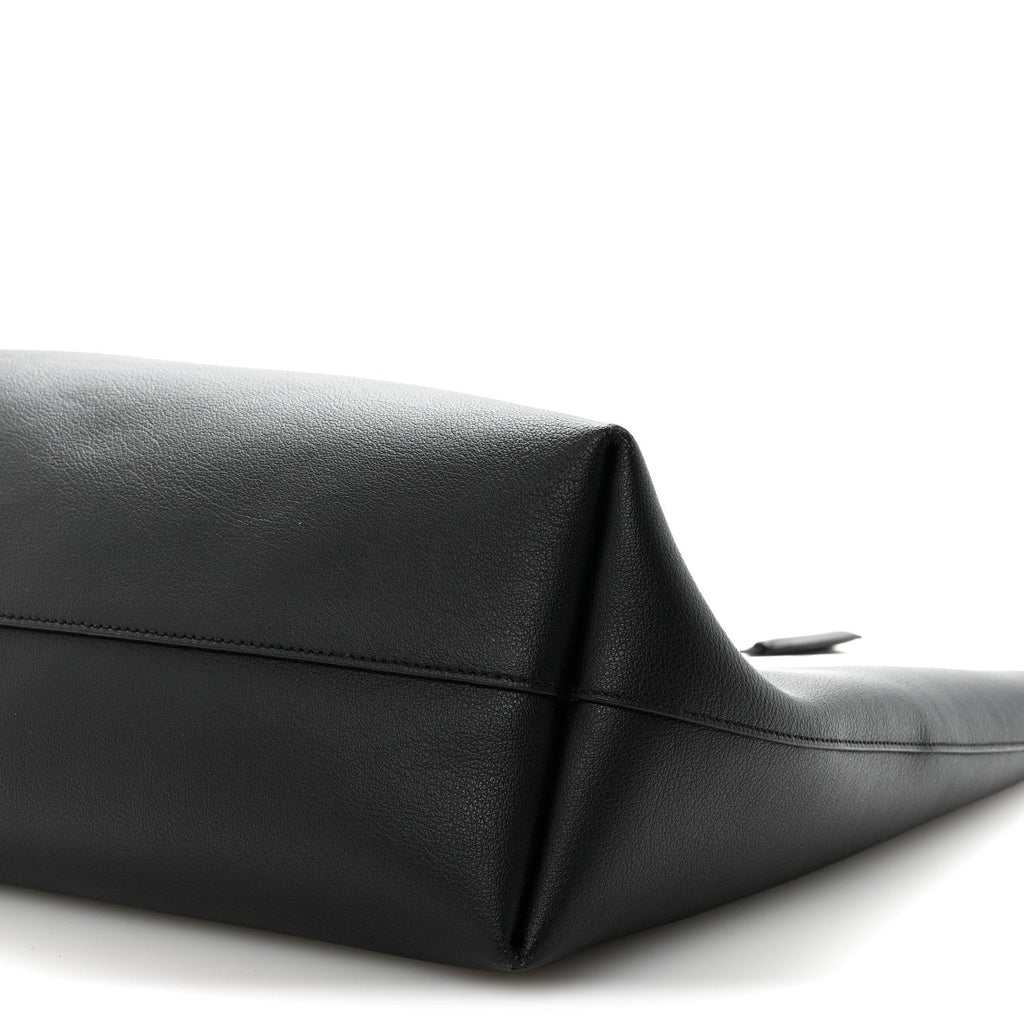 Calfskin Large Shopping Tote Black