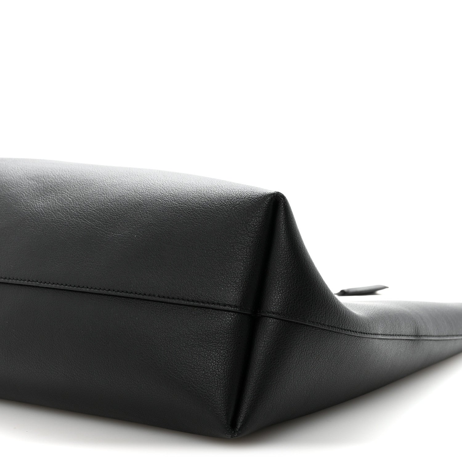 Calfskin Large Shopping Tote Black