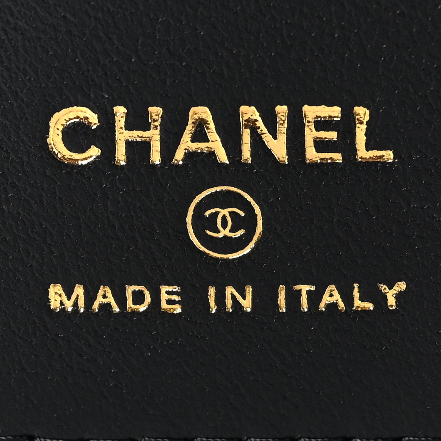Lambskin Quilted Lucky Charms Passport Holder Black