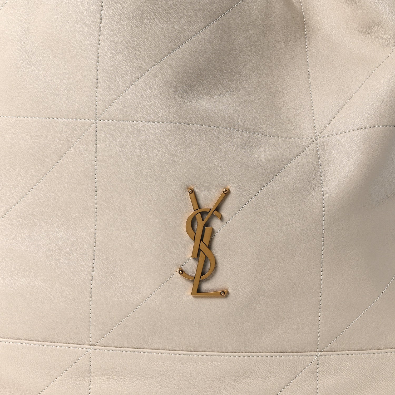Lambskin Matelasse Monogram Large Jamie 4.3 Pochon Crema Soft
