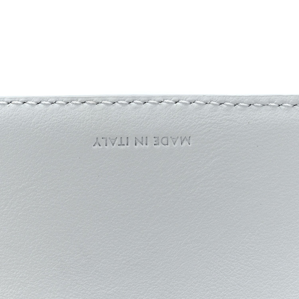 Shiny Calfskin Small Triomphe Wallet Soft Blue