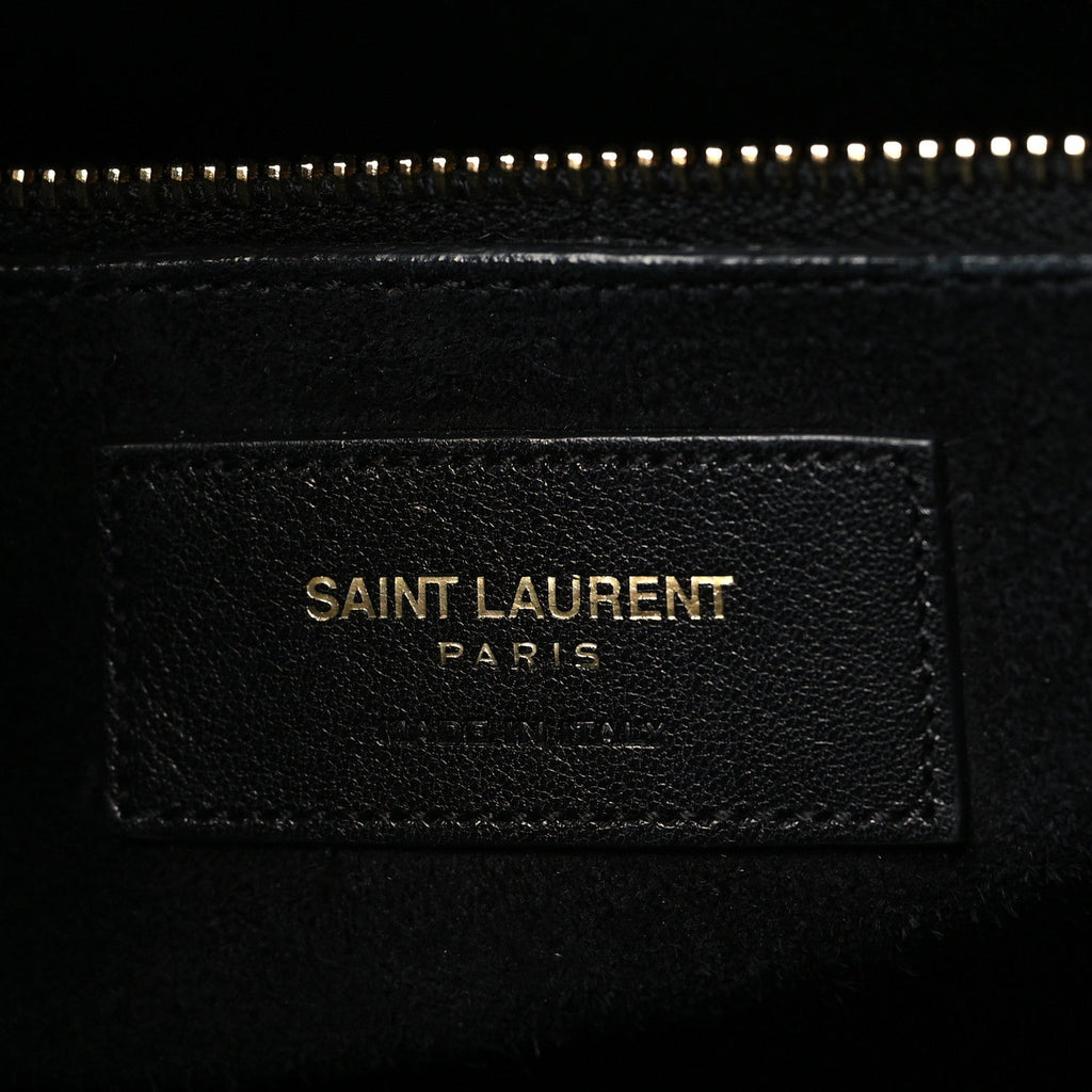 Calfskin Small Sac De Jour Black