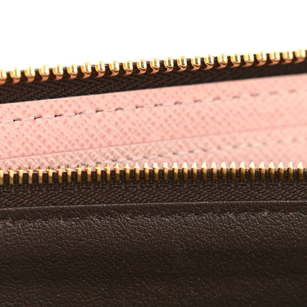 Monogram Clemence Wallet Rose Ballerine