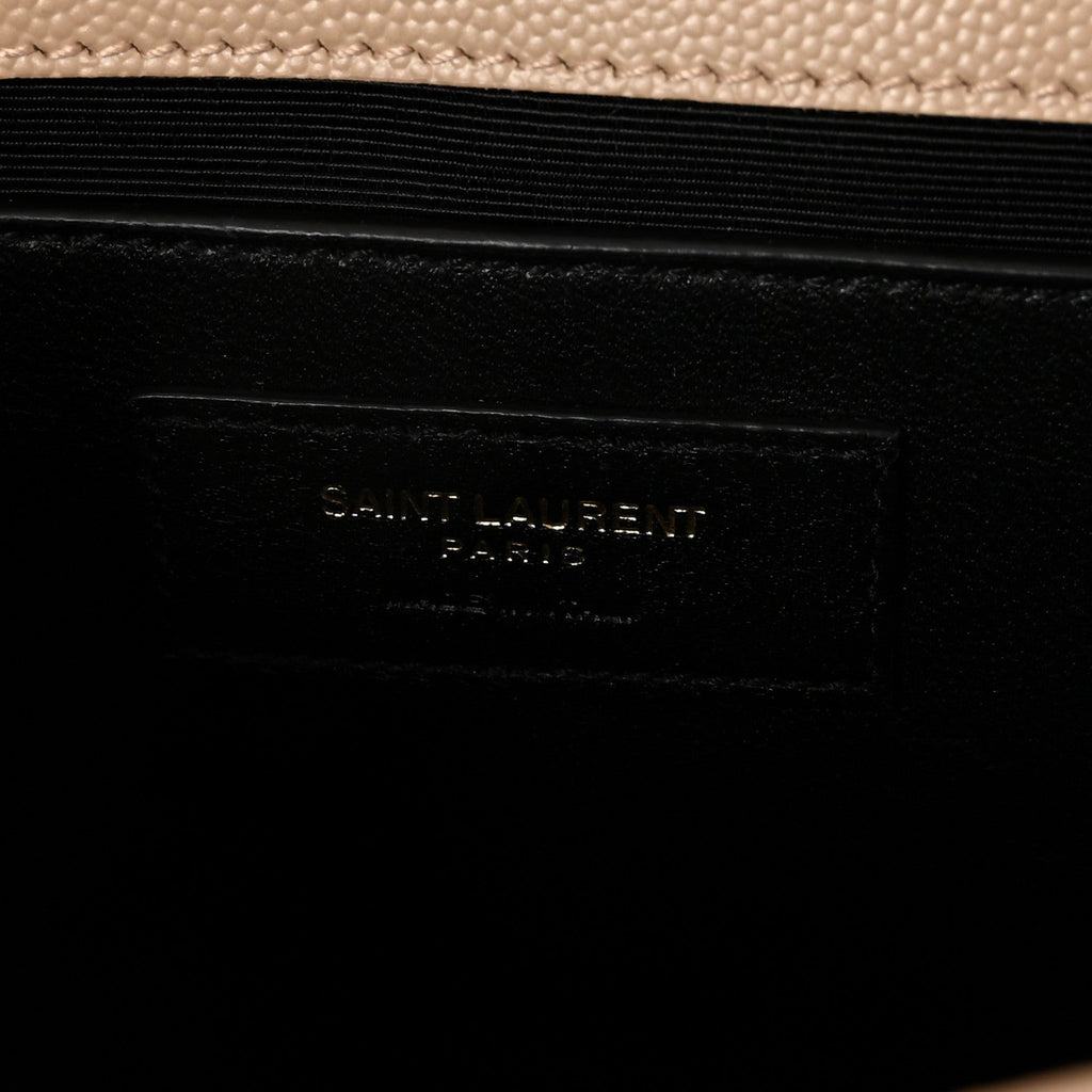 Grain De Poudre Small Monogram Kate Satchel Dark Beige