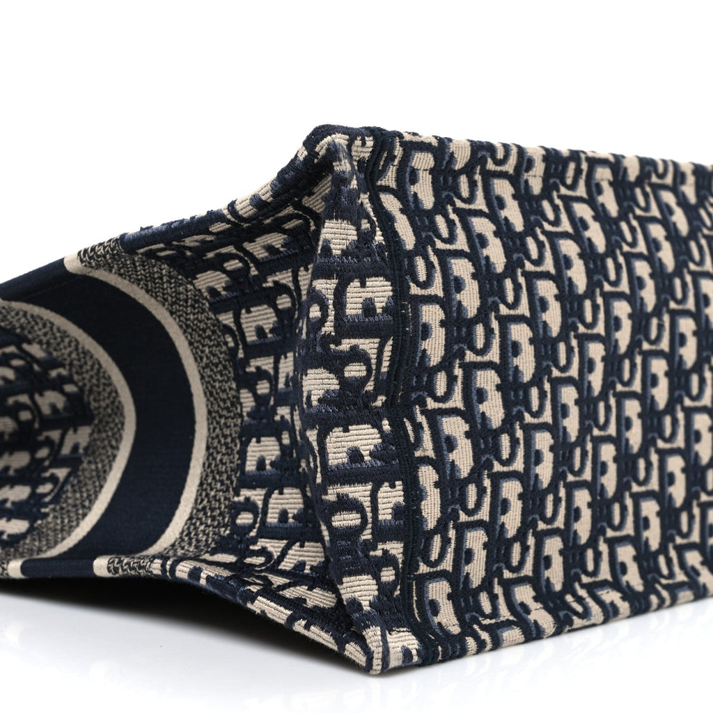Oblique Medium Book Tote Blue Multicolor