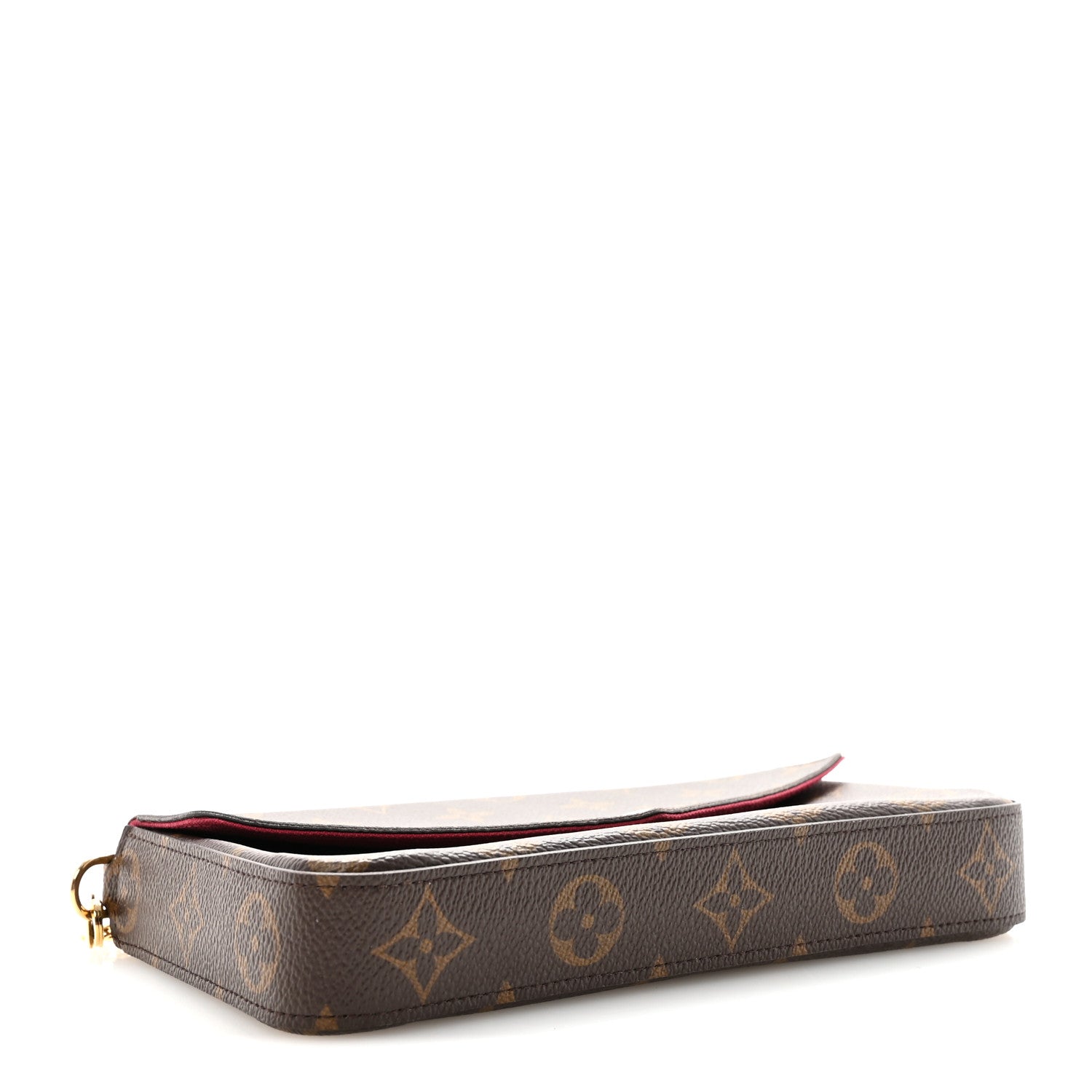 Monogram Pochette Felicie Chain Wallet Fuchsia