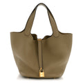 Taurillon Clemence Picotin Lock 22 MM Beige Marfa