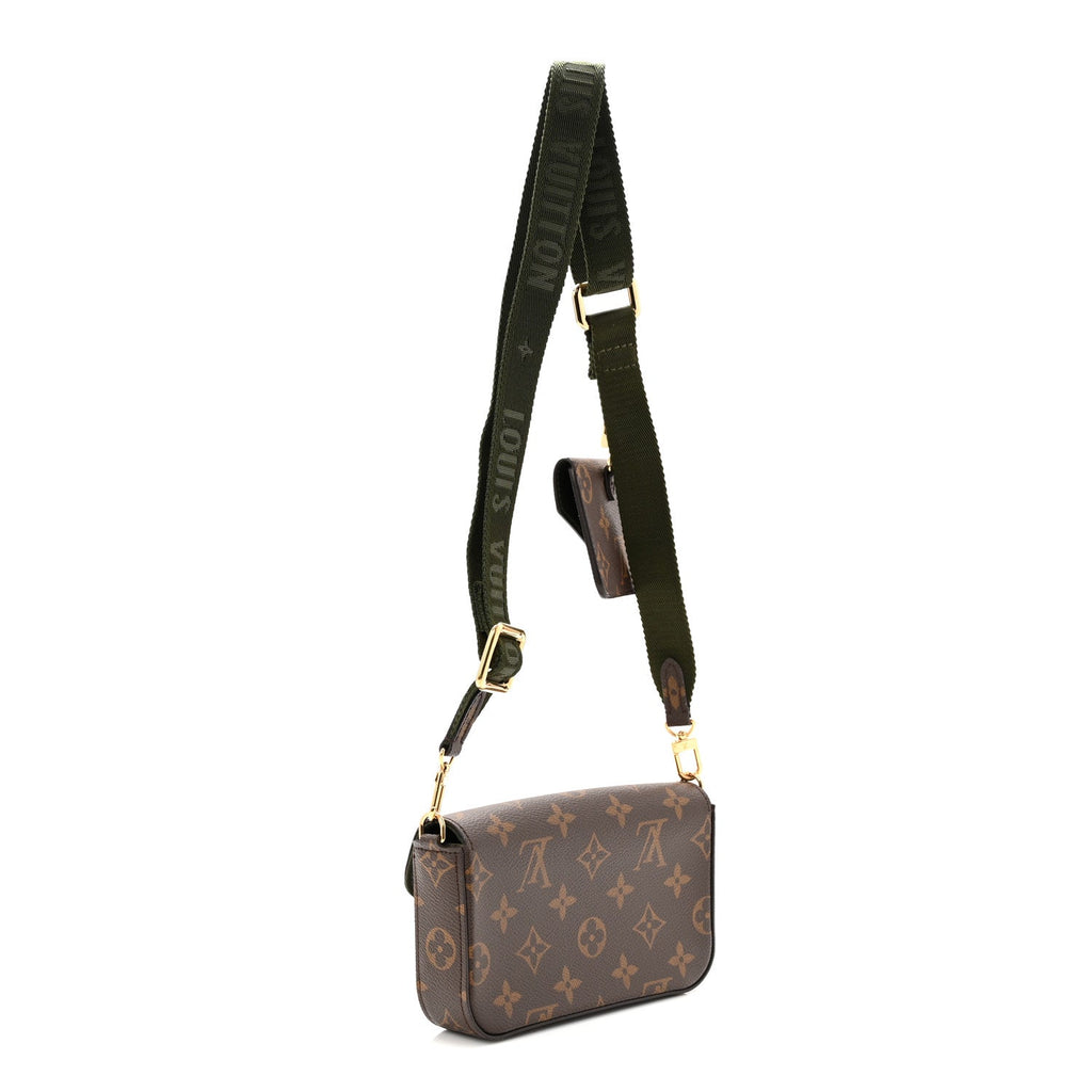 Monogram Felicie Strap & Go Kaki