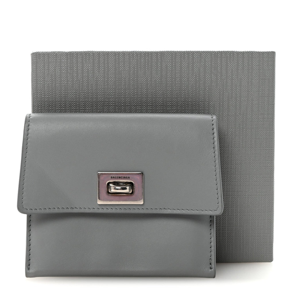 Smooth Calfskin Rodeo Flap  Holder Cloud Grey