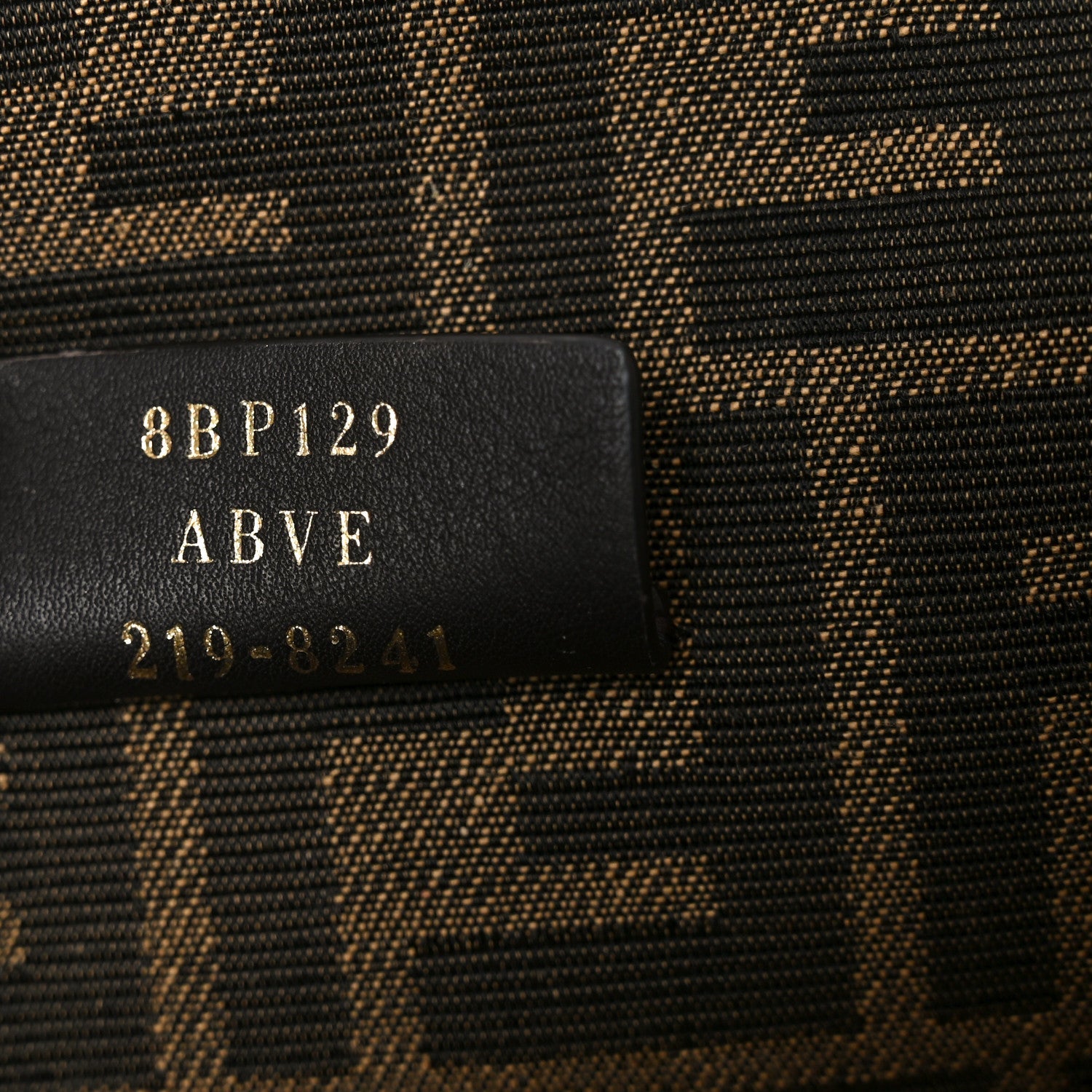 Shiny Nappa Small Fendi First Black