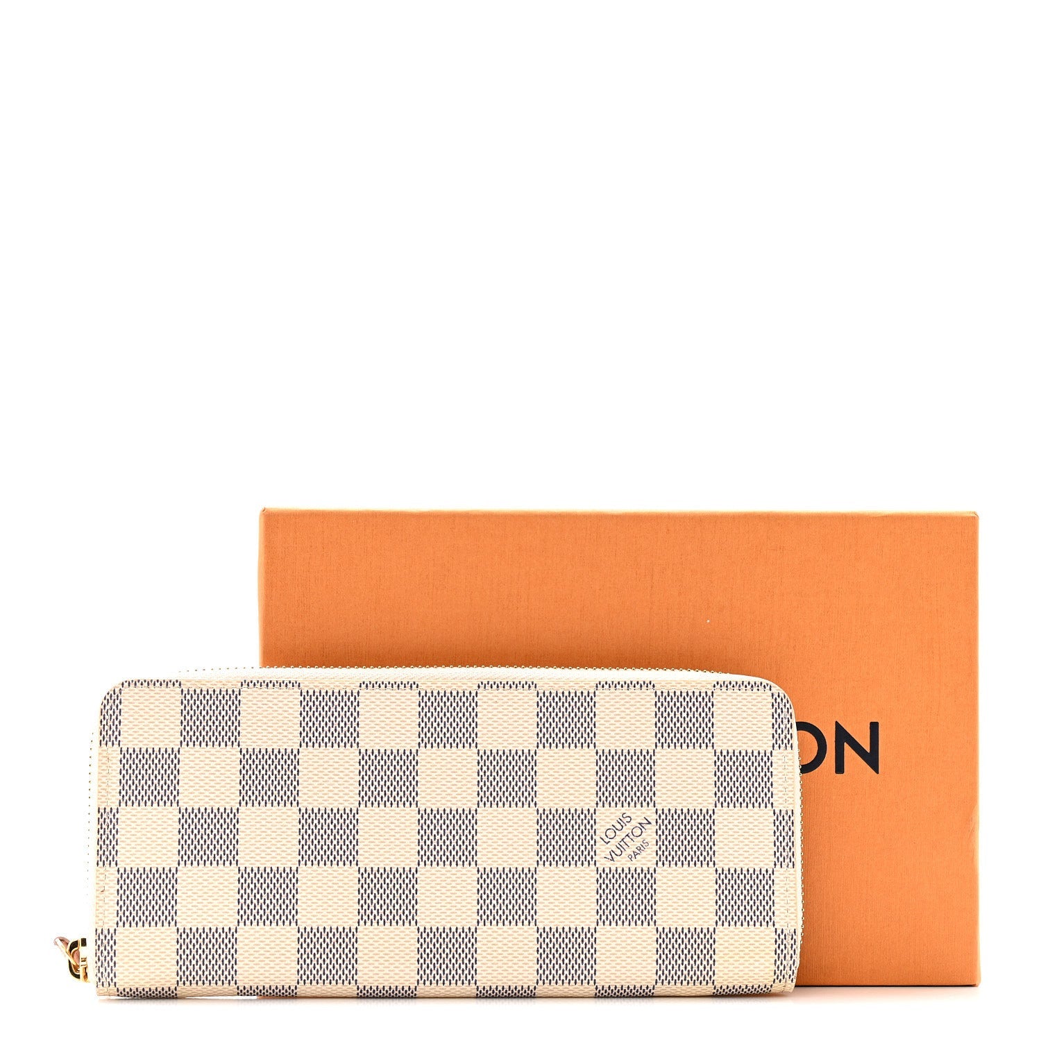 Damier Azur Clemence Wallet Rose Ballerine