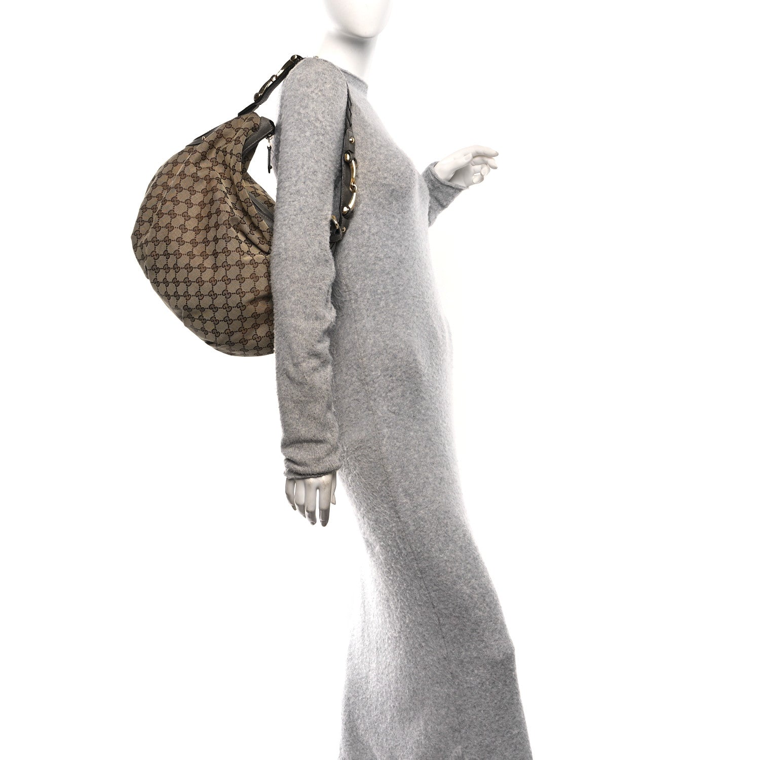 Monogram Medium Pelham Hobo Grey