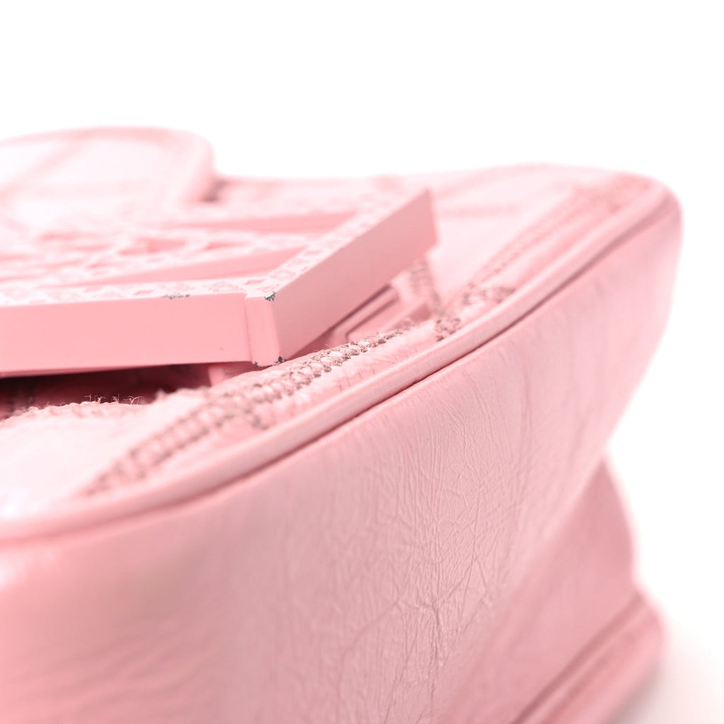 Crash Calf Quilted Mini Travia Shoulder Bag Pink