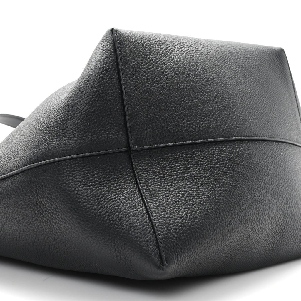 Grained Calfskin Large N/S Park Tote Black